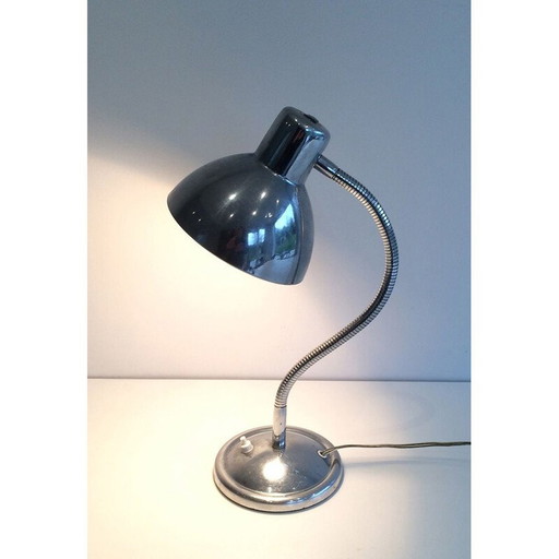 Lampe de table flexible vintage chromée, 1960