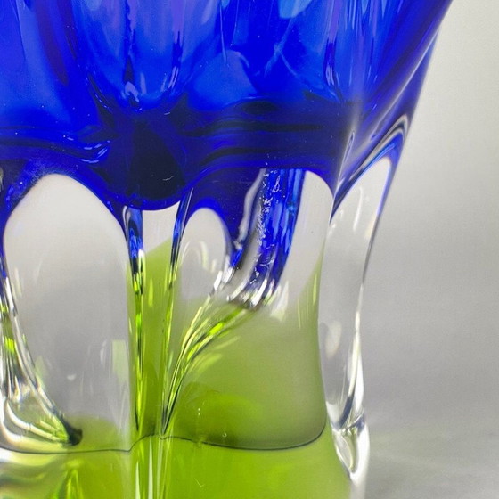 Image 1 of Vase en verre d'art vintage par Josef Hospodka pour Chribska Glassworks, 1960s