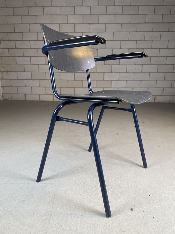 Image 1 of 5X Chaise d'école industrielle