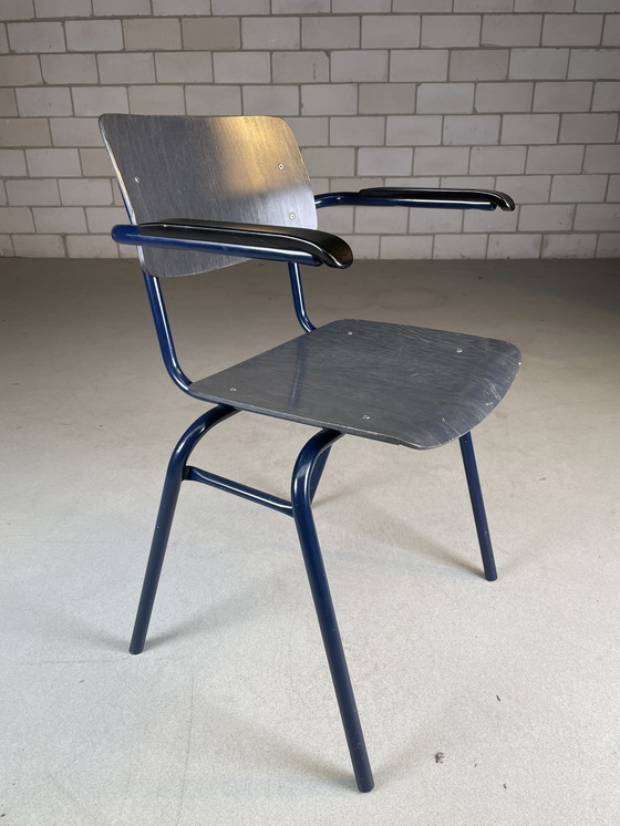 Image 1 of 5X Chaise d'école industrielle