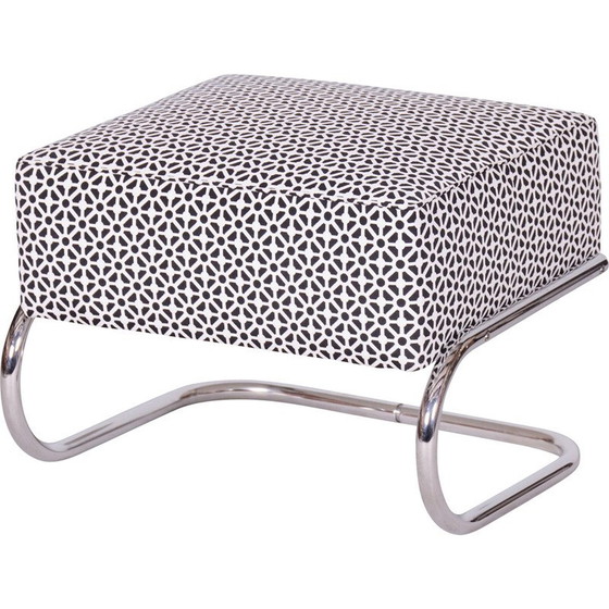 Image 1 of Tabouret vintage Bauhaus en acier chromé par Robert Slezák, Tchécoslovaquie 1930