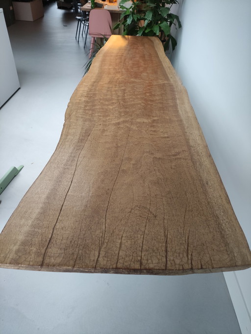 Table de salle à manger en bois dur acajou fait main