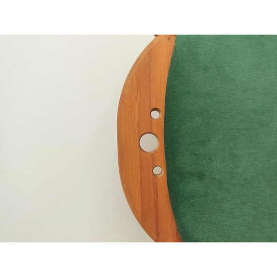 Image 1 of Vintage rocking chair in pine wood and velvet, 1970