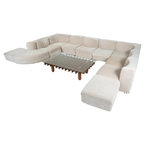 Image 1 of Mid Century Modular Sofa Model '9000' By Tito Agnoli For Arflex, Italy, 1970S - New Upholstery