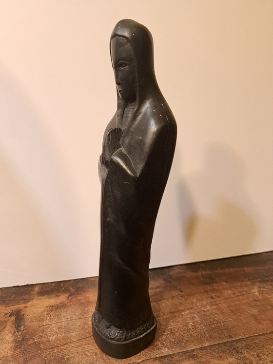 Image 1 of 1X Statue de Marie en ébène