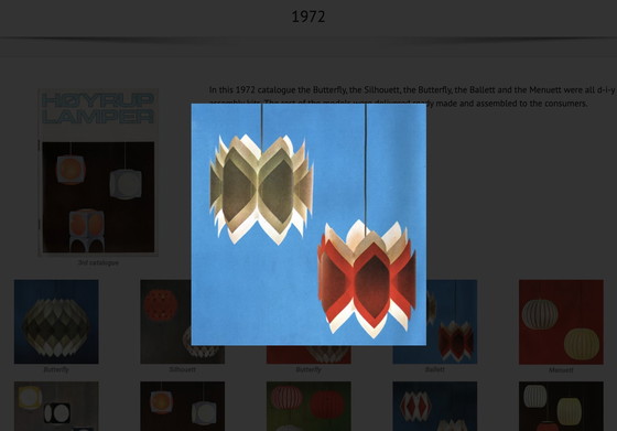 Image 1 of Lampe suspendue en feuille de plastique "Ballett" par Lars Schiøler pour Hoyrup Lighting. Danemark 1970S