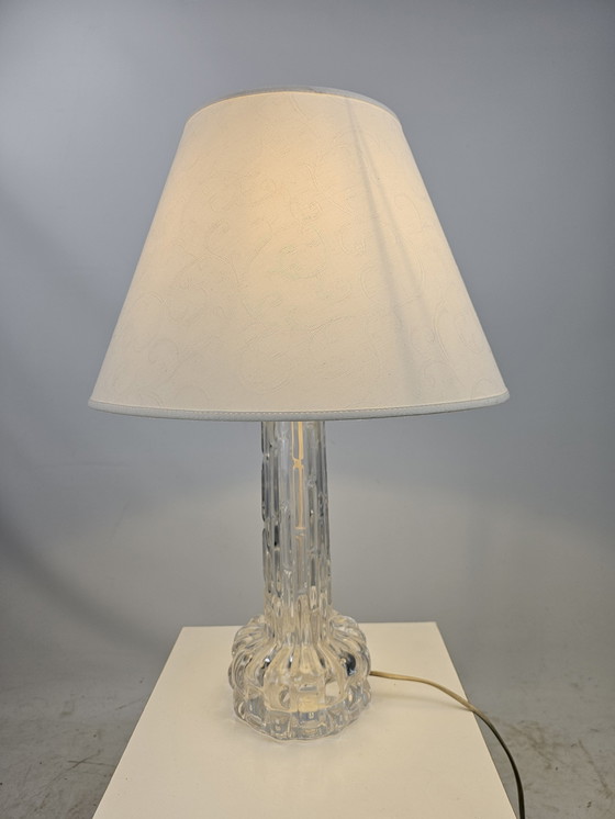 Image 1 of Lampe de table en verre par Carl Fagerlund pour Orrefors