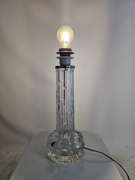 Image 1 of Lampe de table en verre par Carl Fagerlund pour Orrefors