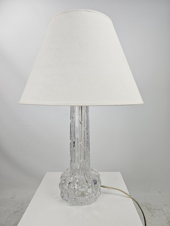 Image 1 of Lampe de table en verre par Carl Fagerlund pour Orrefors