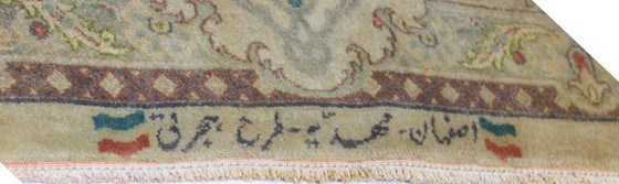 Image 1 of Tapis persan Ancien Isfahan Très Fin Avec Soie 240 X 154 Cm