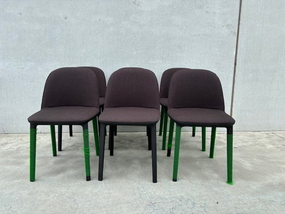 Image 1 of 6 X chaises d'appoint Vitra Softshell