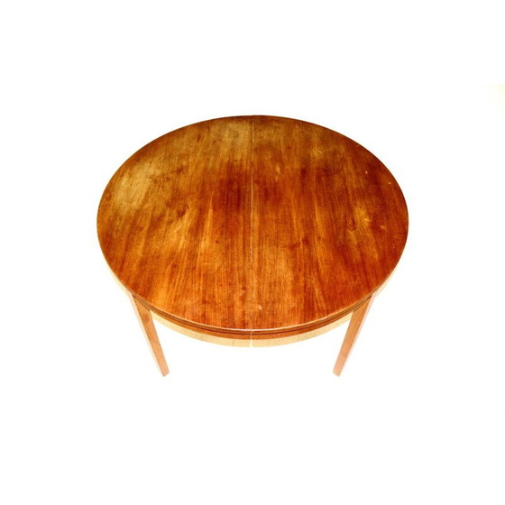 Image 1 of Table de salle à manger vintage en noyer, Bodafors, 1960