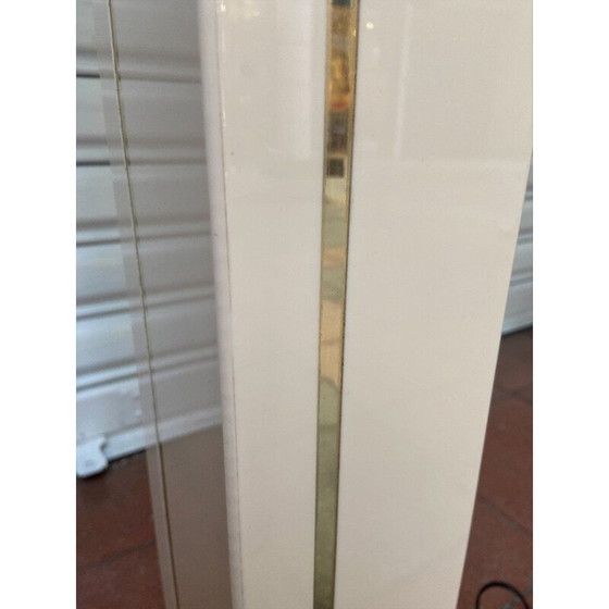 Image 1 of Lampadaire vintage en laiton et plexiglas par Maison Romeo, 1980