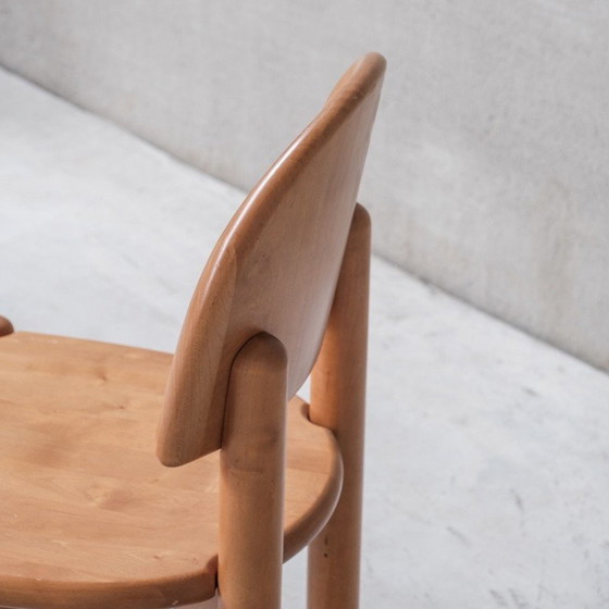 Image 1 of Ensemble de 8 chaises en pin vintage par Rainer Daumiller, Suède 1970