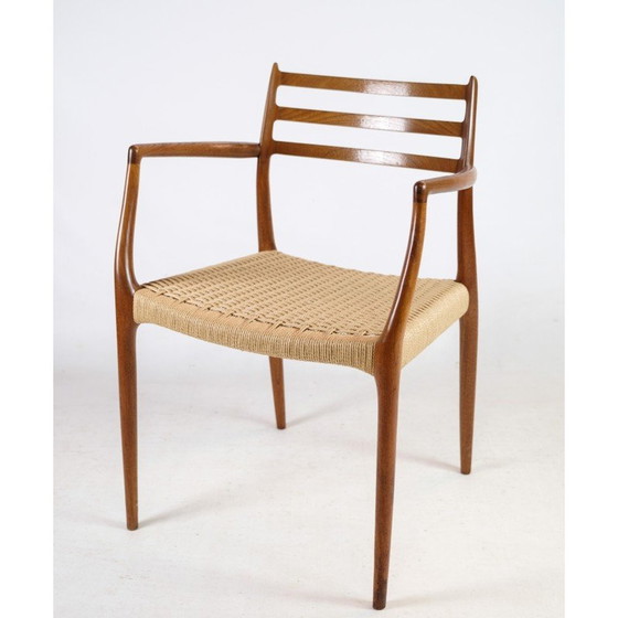 Image 1 of Paire de fauteuils en teck vintage par N.O. Møller pour J. L. Møllers Møbelfabrik, 1962s