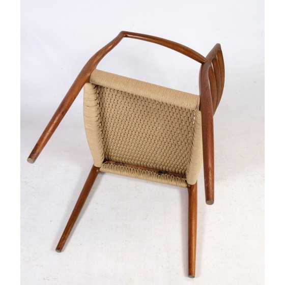 Image 1 of Paire de fauteuils en teck vintage par N.O. Møller pour J. L. Møllers Møbelfabrik, 1962s