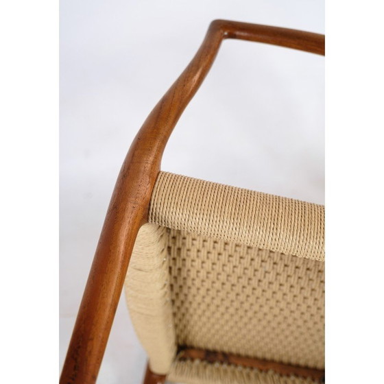 Image 1 of Paire de fauteuils en teck vintage par N.O. Møller pour J. L. Møllers Møbelfabrik, 1962s