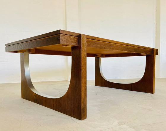 Image 1 of Table basse vintage danoise Mid Century en teck et céramique 1960S