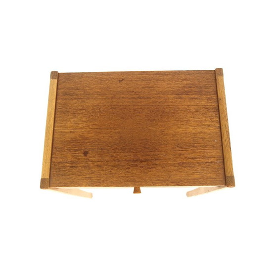 Image 1 of Table de chevet vintage en teck et chêne, Suède 1960