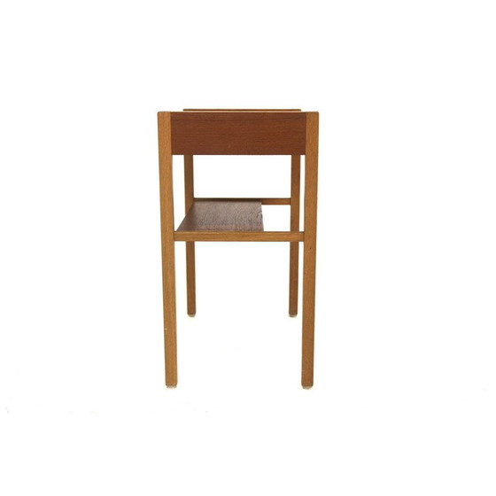 Image 1 of Table de chevet vintage en teck et chêne, Suède 1960