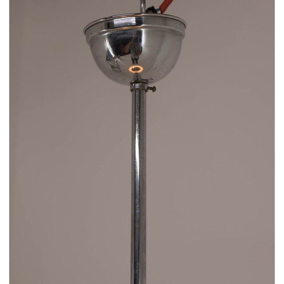 Image 1 of Suspension chromée vintage minimaliste du Bauhaus, 1930