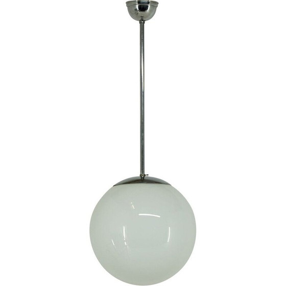 Image 1 of Suspension chromée vintage minimaliste du Bauhaus, 1930
