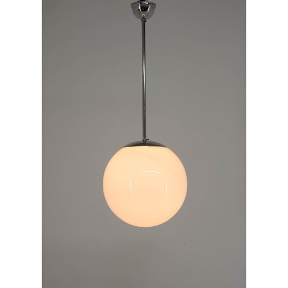 Image 1 of Suspension chromée vintage minimaliste du Bauhaus, 1930