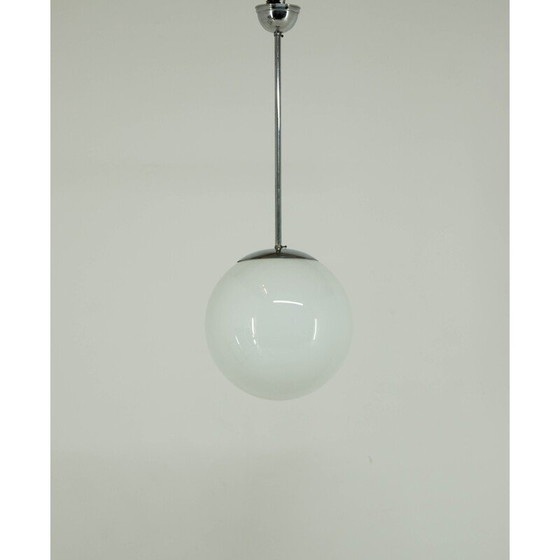Image 1 of Suspension chromée vintage minimaliste du Bauhaus, 1930