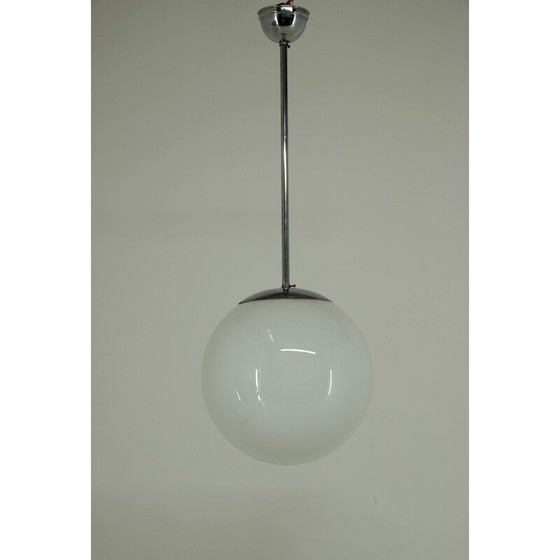 Image 1 of Suspension chromée vintage minimaliste du Bauhaus, 1930