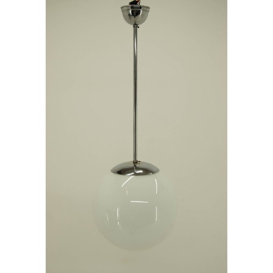 Image 1 of Suspension chromée vintage minimaliste du Bauhaus, 1930