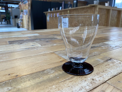 6x Verres en forme de cloche de l'Union de cristal de Maastricht