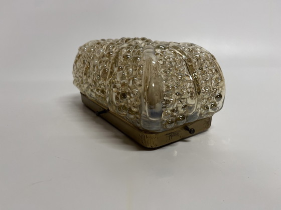 Image 1 of Lampe murale vintage Mid Century style Helena Tynell huile brillante or 'Bubbles'.