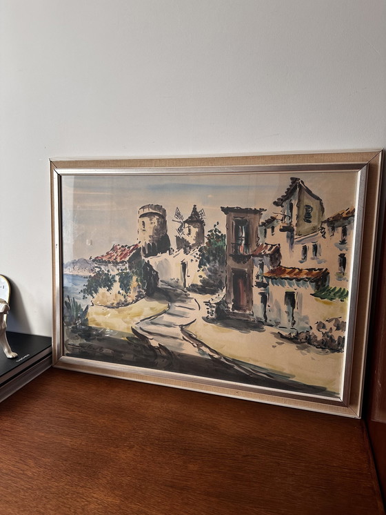 Image 1 of Peinture vintage avec cadre