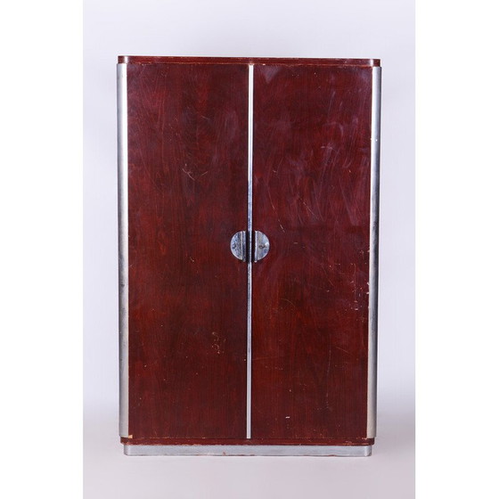 Image 1 of Armoire Bauhaus vintage en noyer de Vichr a Spol, 1930-1939