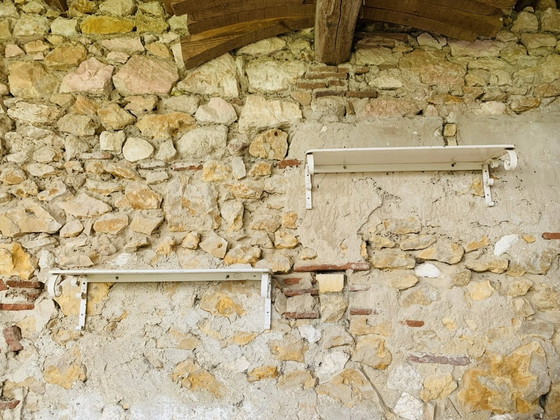 Image 1 of Set Of 2, Vintage, French Garden Shelves, 1930's