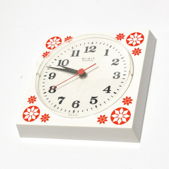 Image 1 of Horloge murale vintage par Weimar, Allemagne 1970