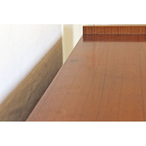 Image 1 of Buffet scandinave vintage en teck massif et laiton années 1950