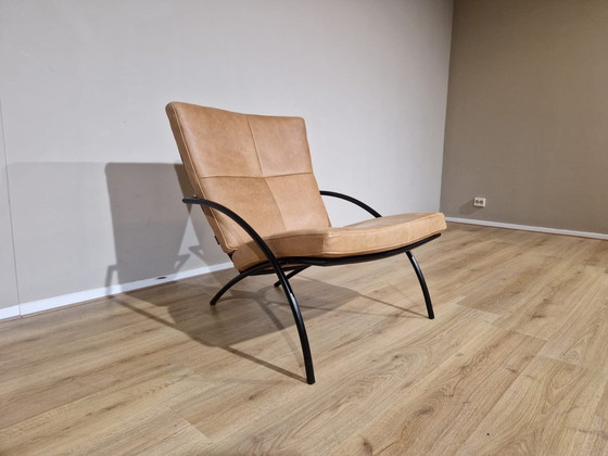 Image 1 of Harvink - Fauteuil Oncle Sam - Cognac - Cuir - Design