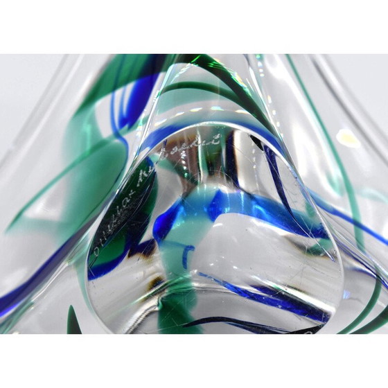 Image 1 of Bol en verre vintage par Max Verboeket pour Maastricht Kristalunie, 1960s