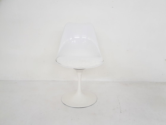 Image 1 of Chaise tulipe blanche de Rudi Bonzanini, Italie, 1970's