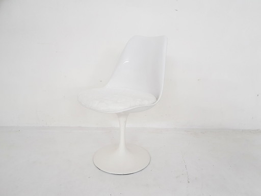 Chaise tulipe blanche de Rudi Bonzanini, Italie, 1970's