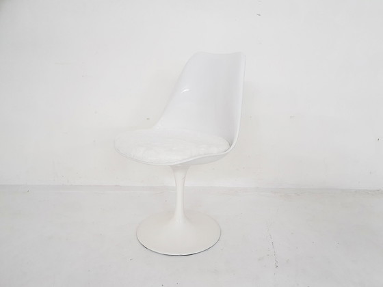 Image 1 of Chaise tulipe blanche de Rudi Bonzanini, Italie, 1970's