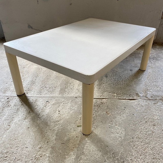 Image 1 of Table basse vintage en métal beige clair de Kartell, 1978