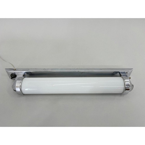 Image 1 of Lampe murale Bauhaus vintage en chrome, années 1930