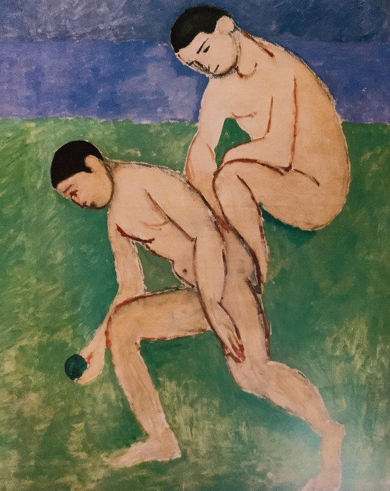 Image 1 of Henri Matisse, Lithographie "Joueurs de boules, 1908". ©1997 No. 359. Signée dans la plaque.