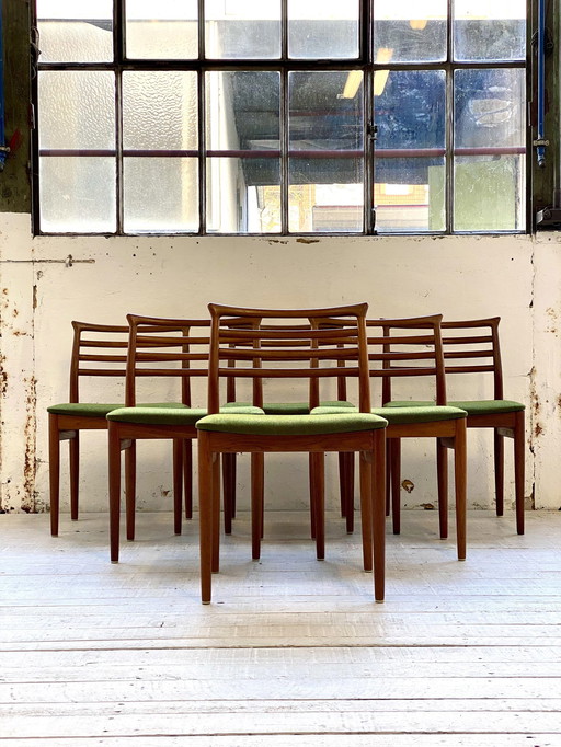 Set Of 6 Dining Chair By Erling Tørvits For Sorø Stolefabrik In Danish Modern Design