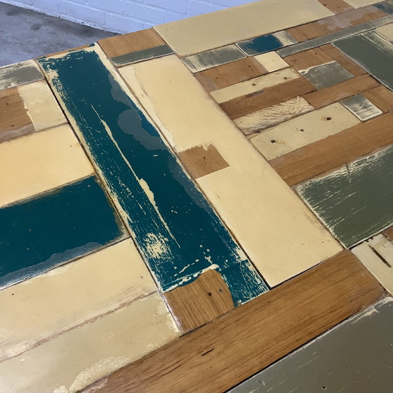 Image 1 of Table design en bois de rebut Piet Hein Eek Style