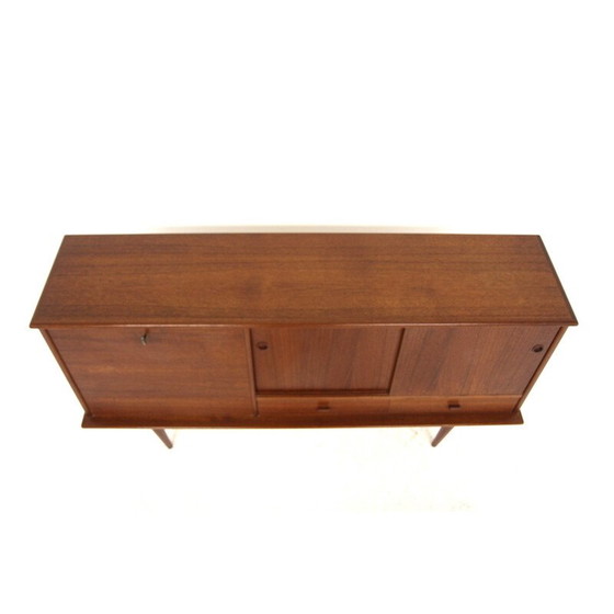 Image 1 of Buffet vintage "Model 415" en formica rouge par Svante Skogh pour Abrahamssons Möbelfabrik, Suède 1960
