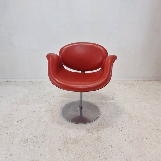 Image 1 of Ensemble de 4 fauteuils Tulipe vintage en métal massif et bois par Pierre Paulin pour Artifort, Pays-Bas 1980