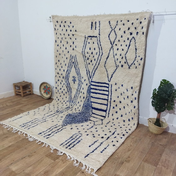 Image 1 of Handgemaakte Berber Tapijt - Tapis berbère marocain